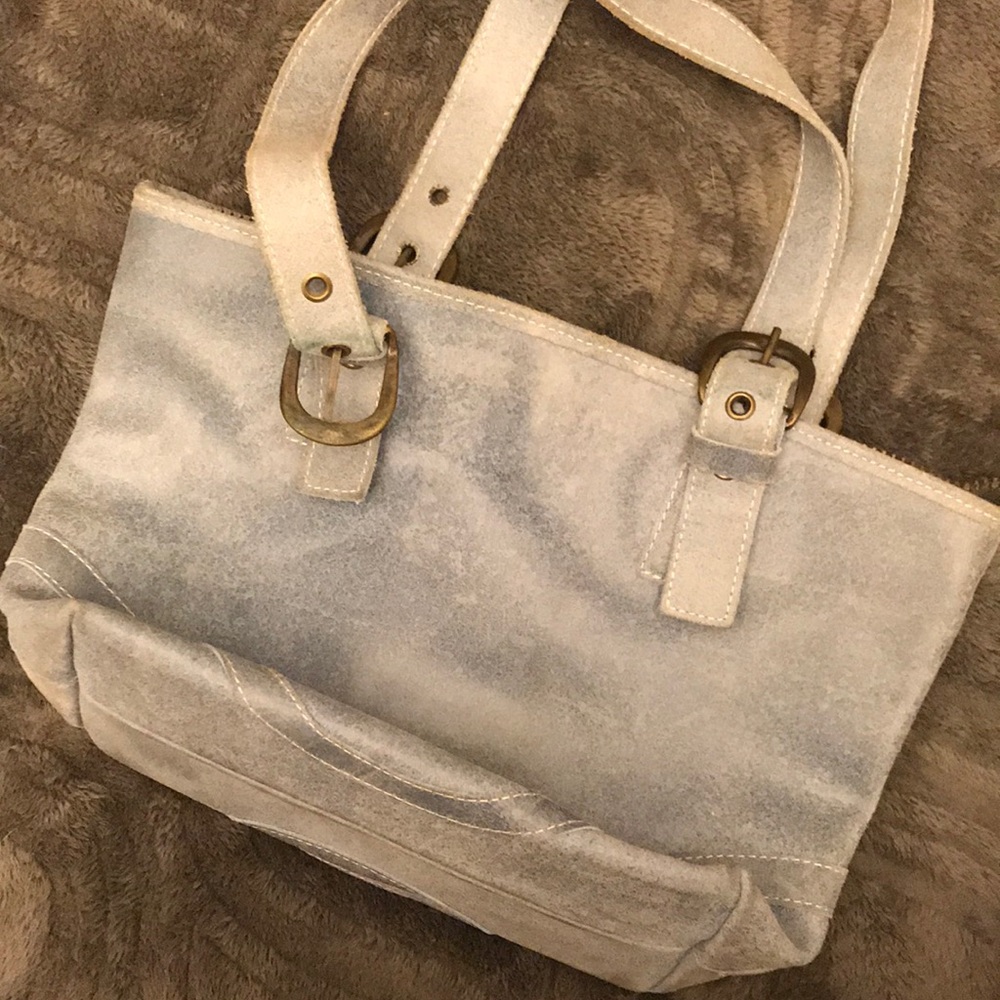 Baby blue purse